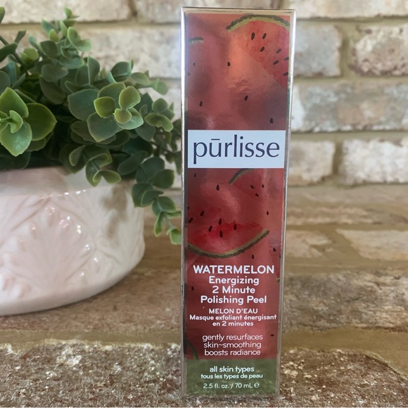 ✨$5✨ Purlisse | Watermelon Energizing 2 Minute Polishing Peel | 2.5 Fl Oz - Picture 6 of 9